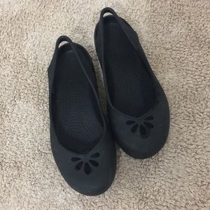 **CROCS Black Mary Jane Slingback